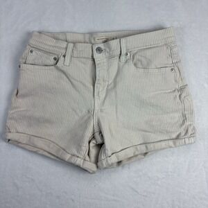 Levi's Mid Length Jean Short Striped Women's  Size 31 Stretch